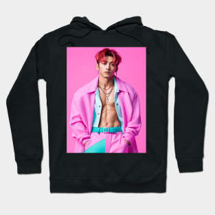 Asian Man with Abs Hoodie